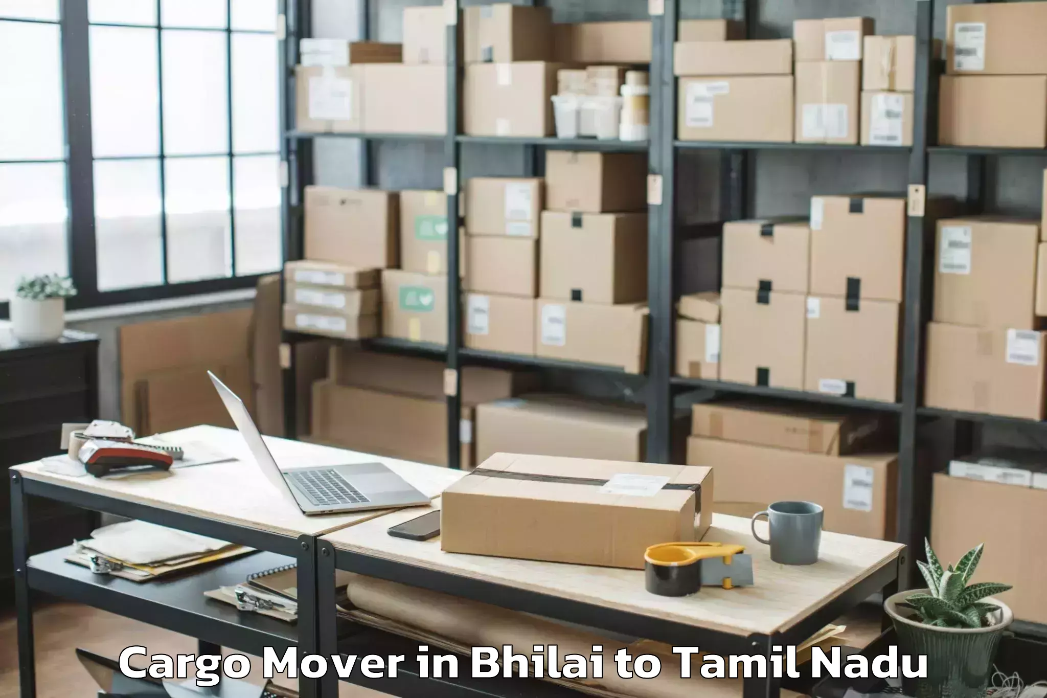 Reliable Bhilai to Ettayapuram Cargo Mover